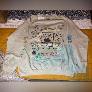 NWT! Boxlunch SpongeBob DoodleBob Sweatshirt - Size XL